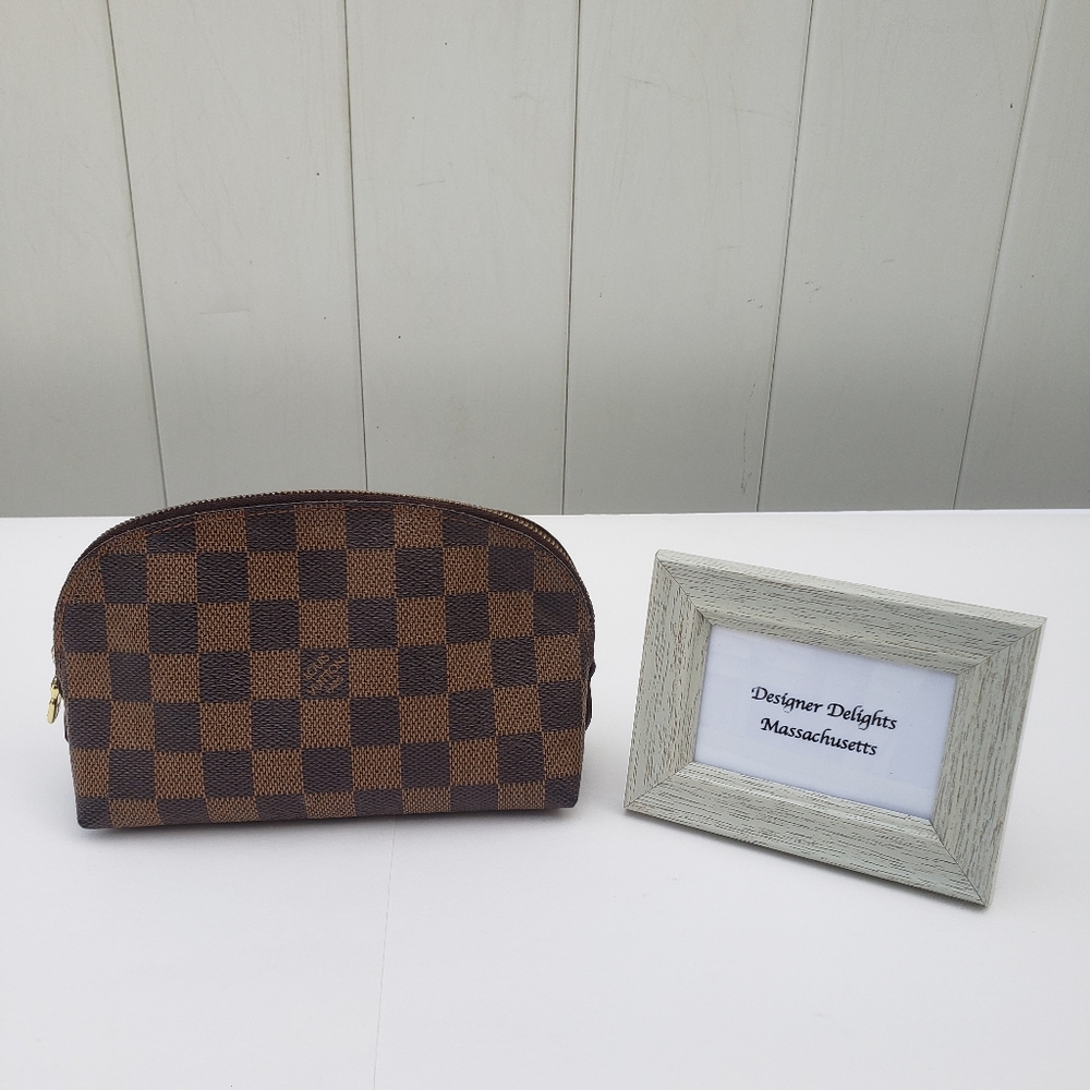 Louis Vuitton Brown Damier Ebene Cosmetic Pouch